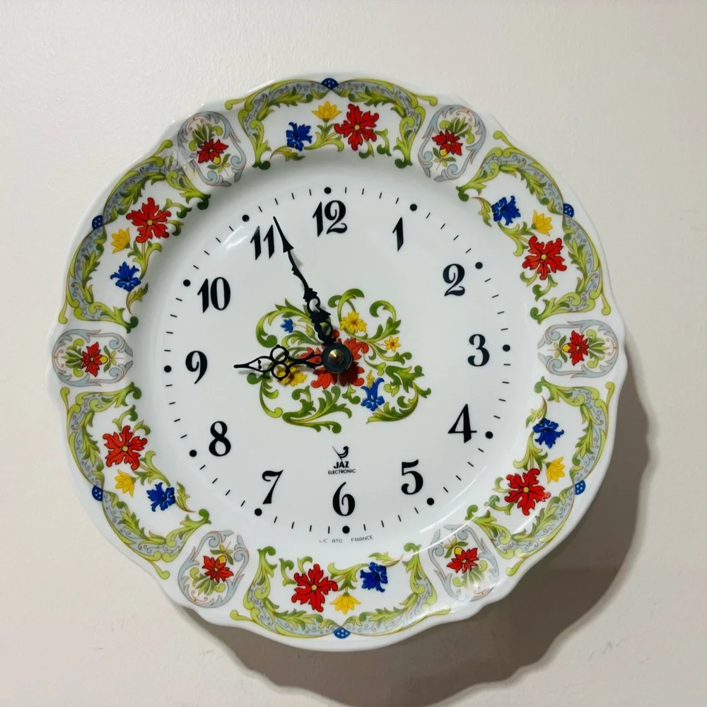 Vintage❤️Rare❤️Jax Limoges China Porcelain Wall Clock - Picture 2 of 7